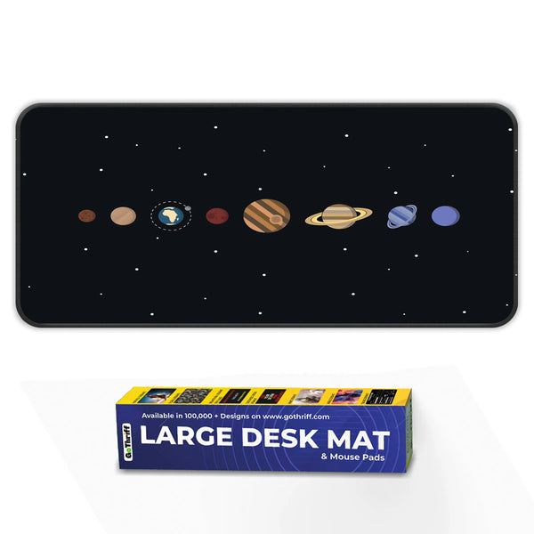 Solar System Educational Space Art Deskmat