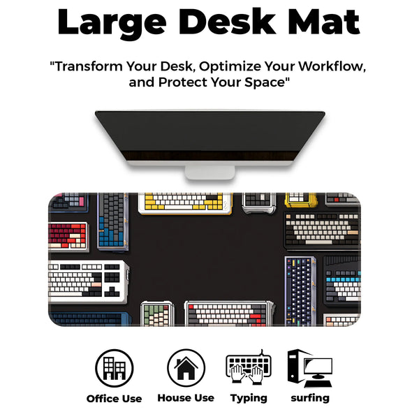 Retro Mechanical Keyboard Design Deskmat