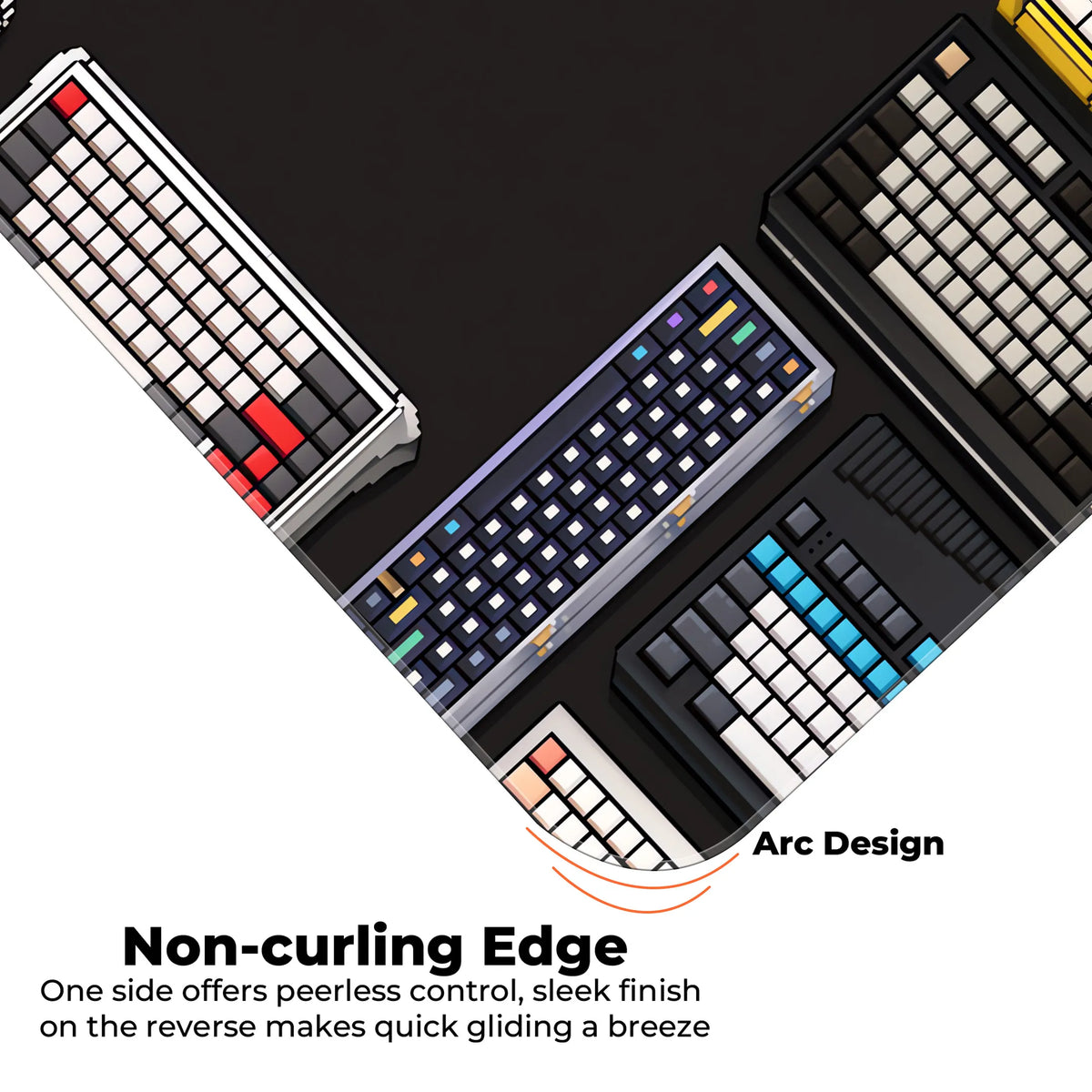 Retro Mechanical Keyboard Design Deskmat