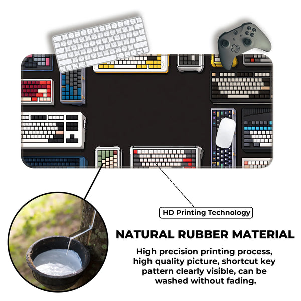 Retro Mechanical Keyboard Design Deskmat