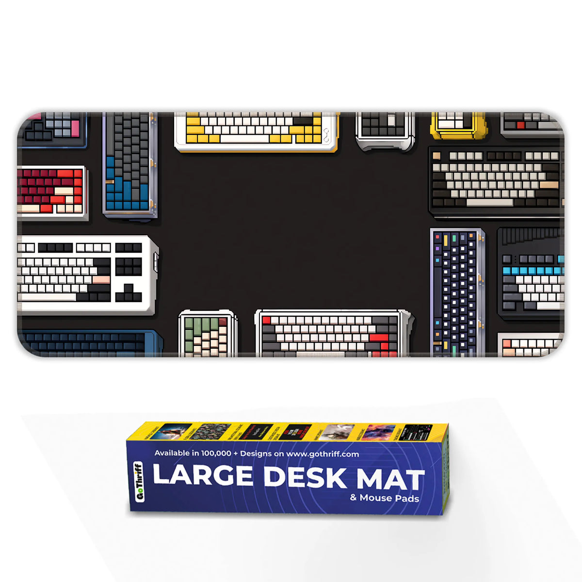 Retro Mechanical Keyboard Design Deskmat