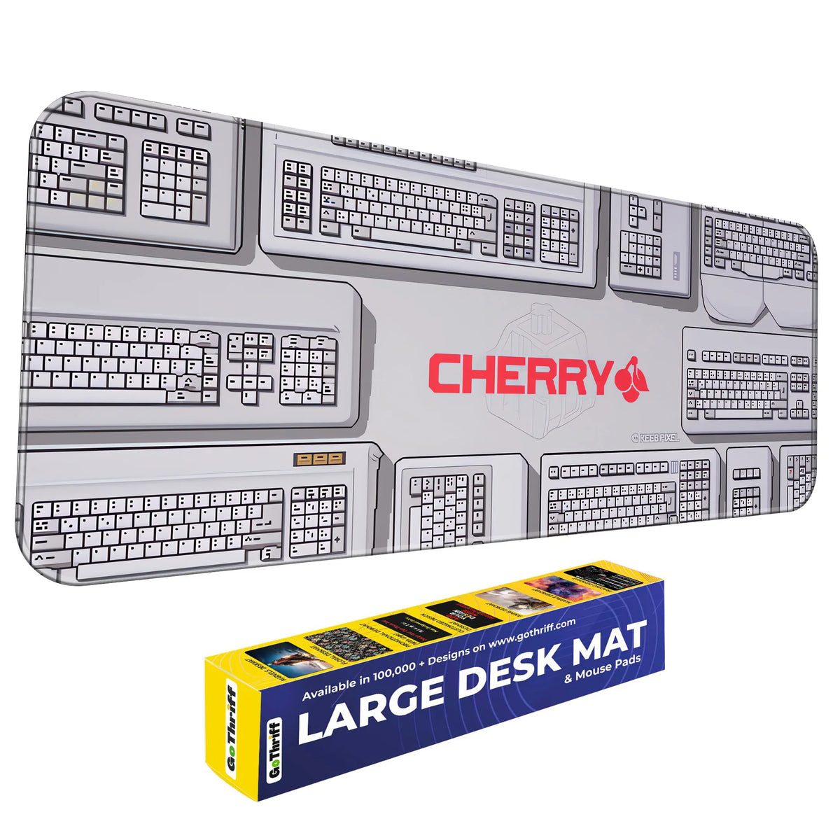 Cherry Mechanical Keyboard Inspired Deskmat