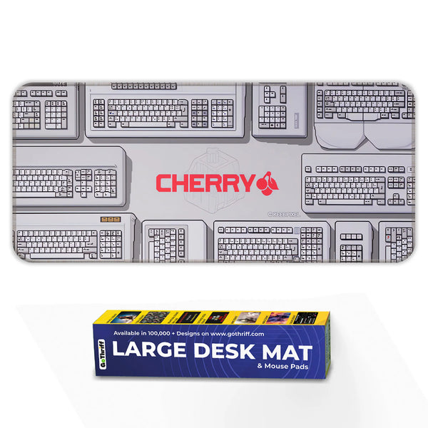 Cherry Mechanical Keyboard Inspired Deskmat