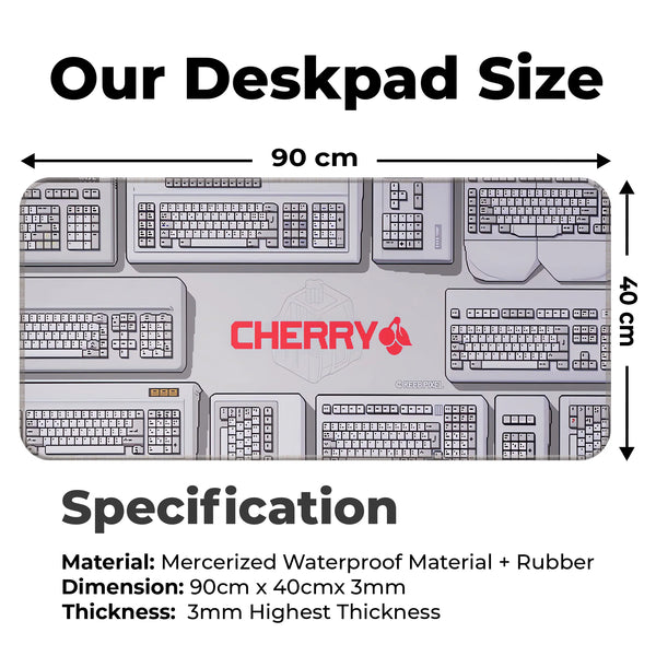Cherry Mechanical Keyboard Inspired Deskmat