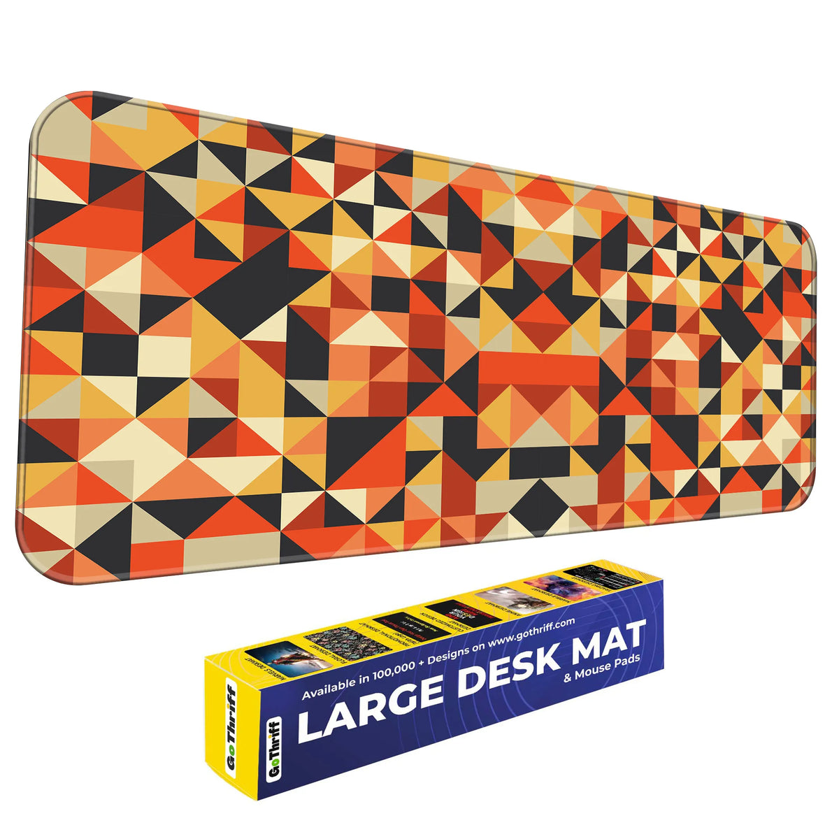 Bold Geometric Abstract Pattern Deskmat