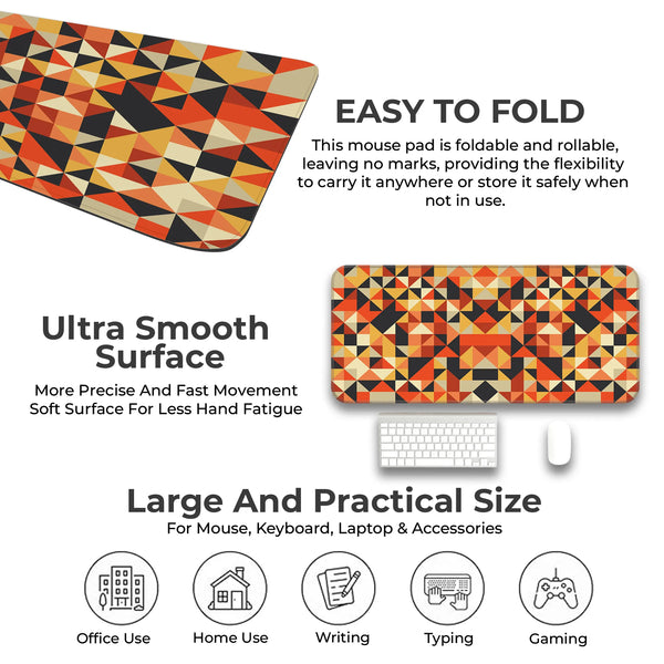 Bold Geometric Abstract Pattern Deskmat