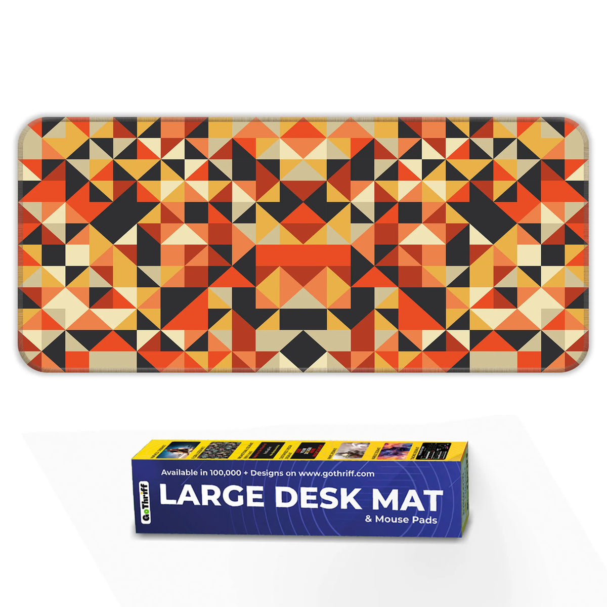 Bold Geometric Abstract Pattern Deskmat