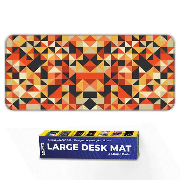 Bold Geometric Abstract Pattern Deskmat