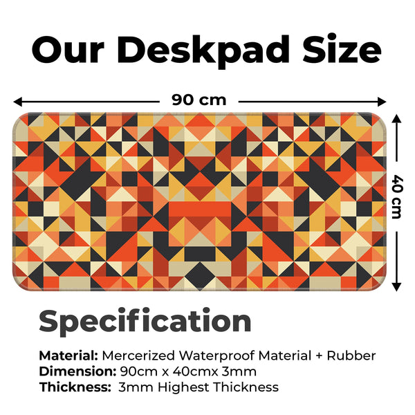 Bold Geometric Abstract Pattern Deskmat