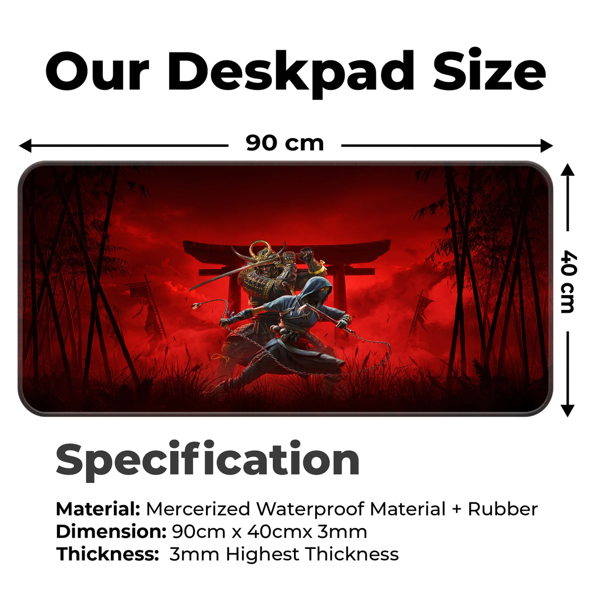 Samurai & Ninja Warrior Battle Deskmat