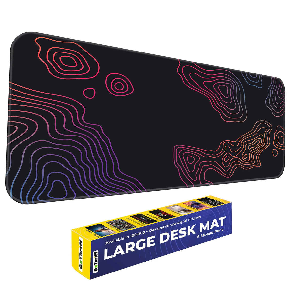 Gradient Contour Map Design Deskmat
