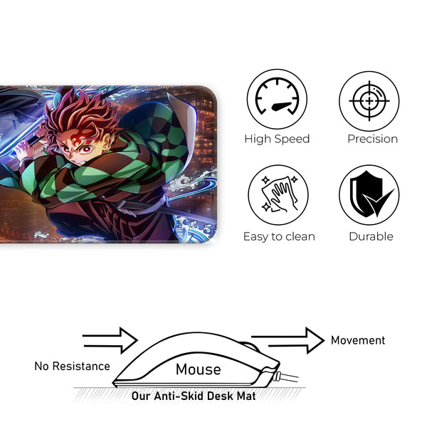 Demon Slayer Tanjiro Water Breathing Deskmat