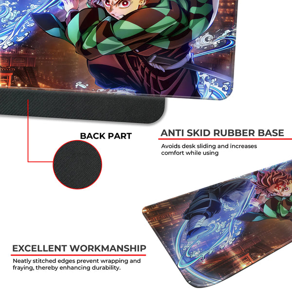 Demon Slayer Tanjiro Water Breathing Deskmat