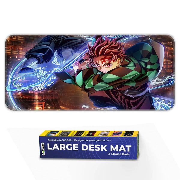 Demon Slayer Tanjiro Water Breathing Deskmat