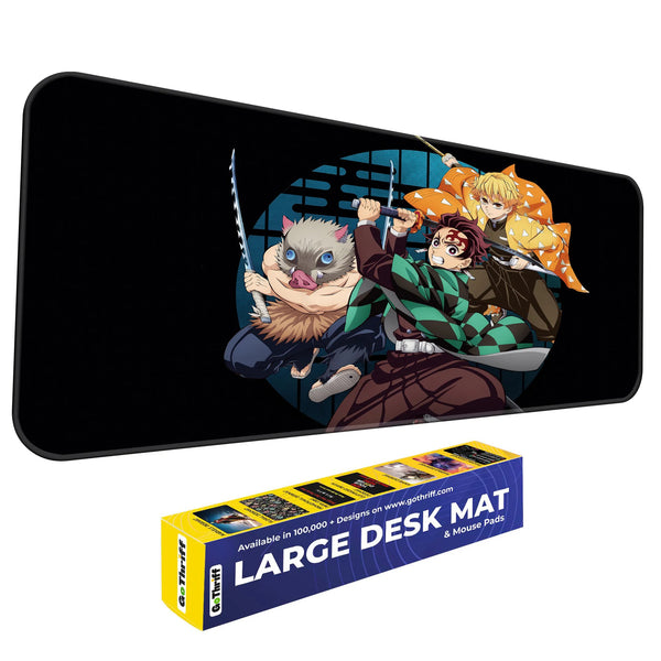 Demon Slayer Trio Action Pose Deskmat