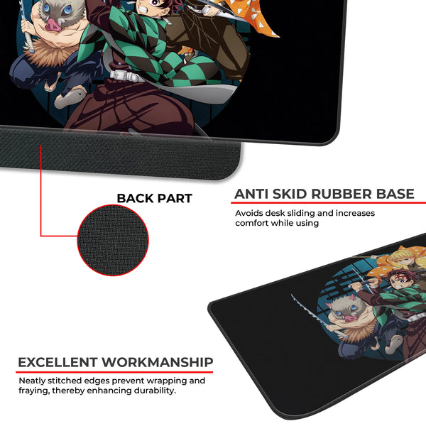 Demon Slayer Trio Action Pose Deskmat