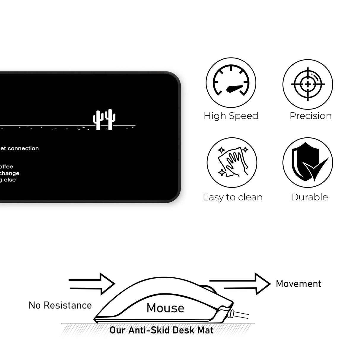Retro Chrome Dino Game Deskmat
