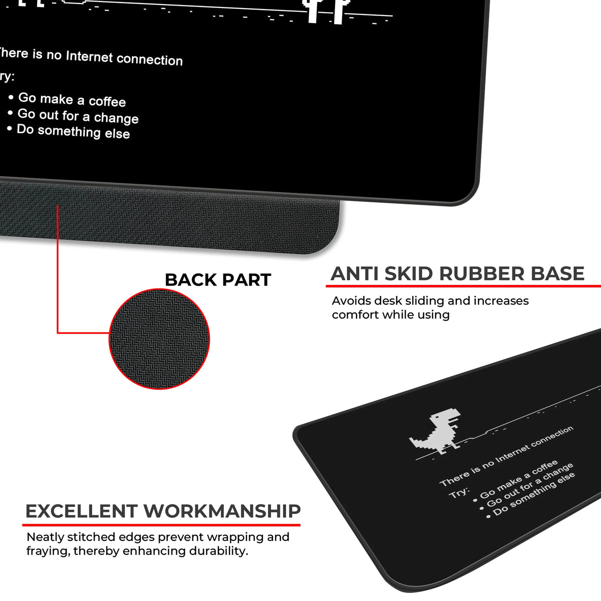 Retro Chrome Dino Game Deskmat