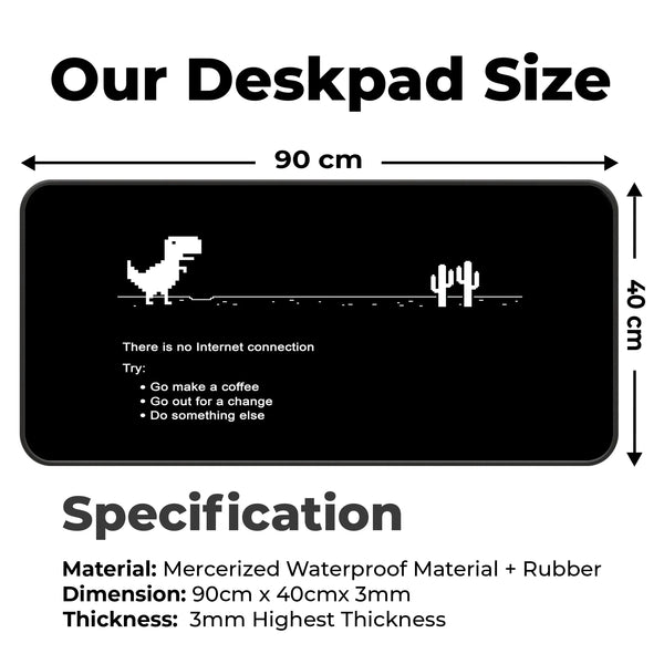 Retro Chrome Dino Game Deskmat