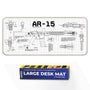 AR-15 Blueprint Technical Design Deskmat