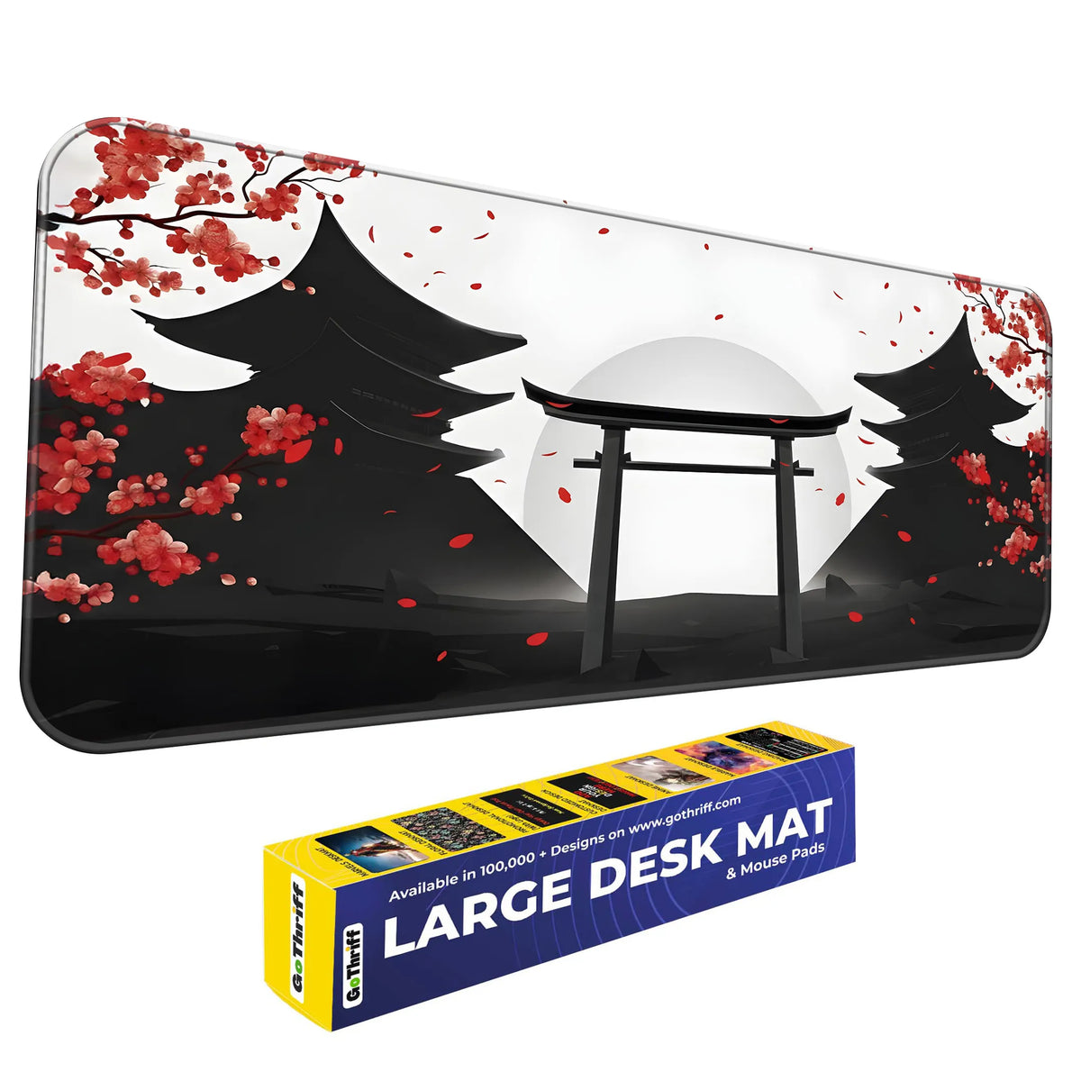 Japanese Torii Gate Sakura Blossom Deskmat