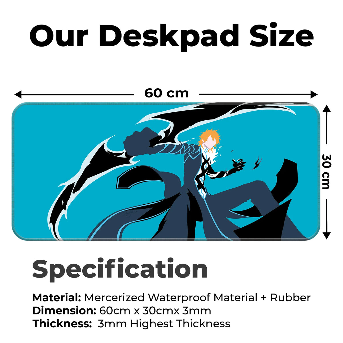 Bleach Ichigo Hollow Transformation Deskmat