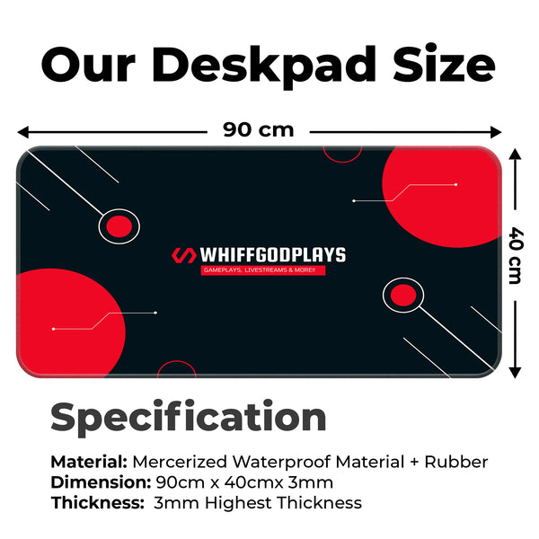 WhiffGodPlays Gaming Stream Deskmat