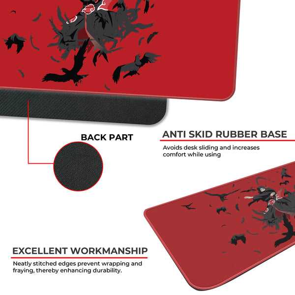 Naruto Itachi Uchiha Crows Deskmat