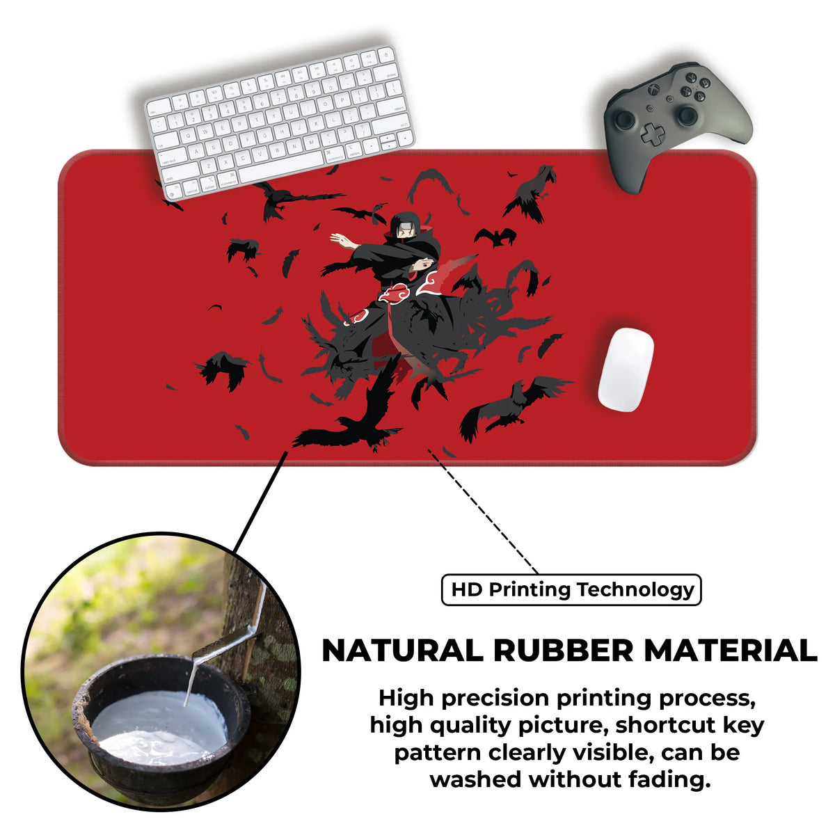 Naruto Itachi Uchiha Crows Deskmat