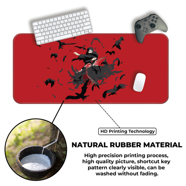 Naruto Itachi Uchiha Crows Deskmat