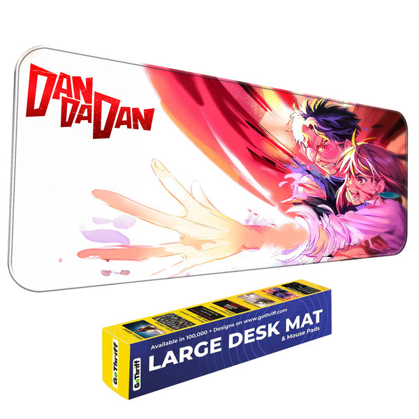 Dandadan Anime Action Scene Deskmat
