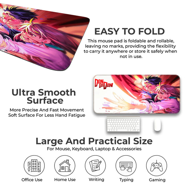 Dandadan Anime Action Scene Deskmat