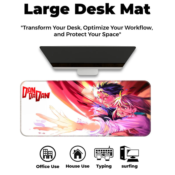 Dandadan Anime Action Scene Deskmat