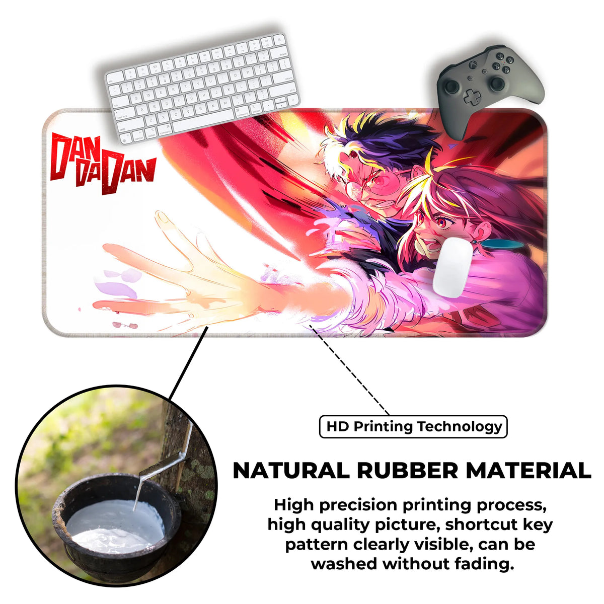 Dandadan Anime Action Scene Deskmat