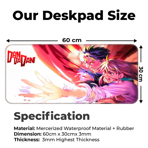 Dandadan Anime Action Scene Deskmat
