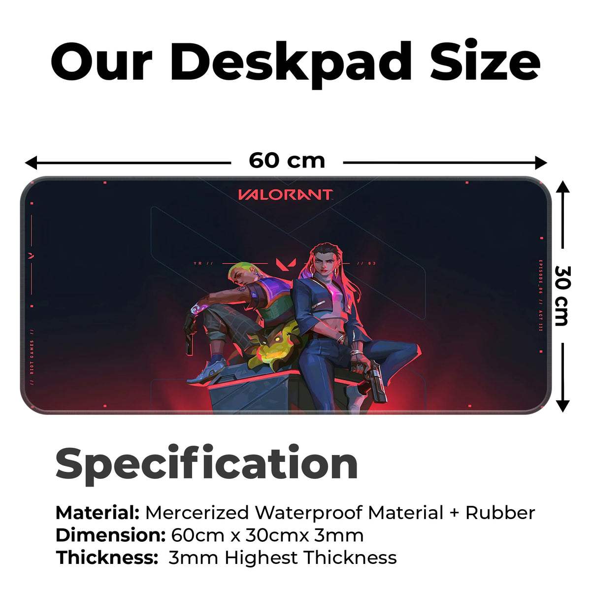 Valorant Duo Gaming Deskmat