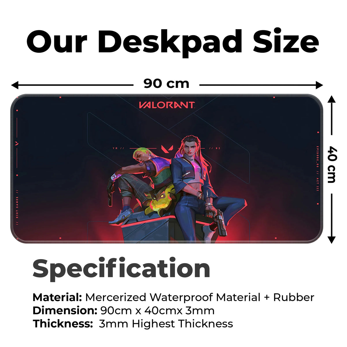 Valorant Duo Gaming Deskmat
