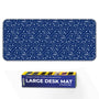 Blue Circuit Board Tech Pattern Deskmat