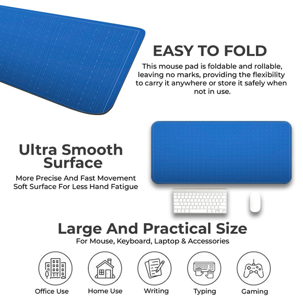 Blueprint Grid Minimal Design Deskmat