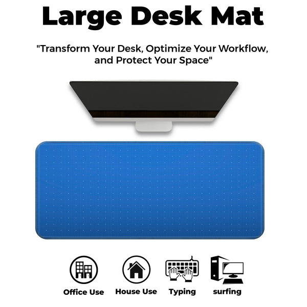 Blueprint Grid Minimal Design Deskmat