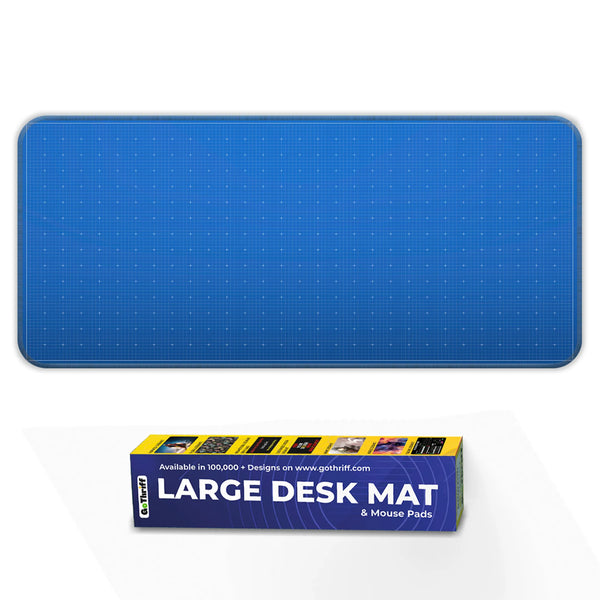 Blueprint Grid Minimal Design Deskmat