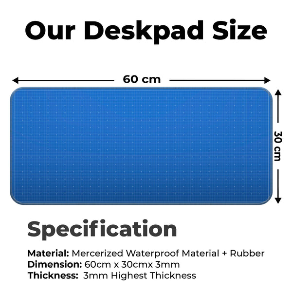 Blueprint Grid Minimal Design Deskmat