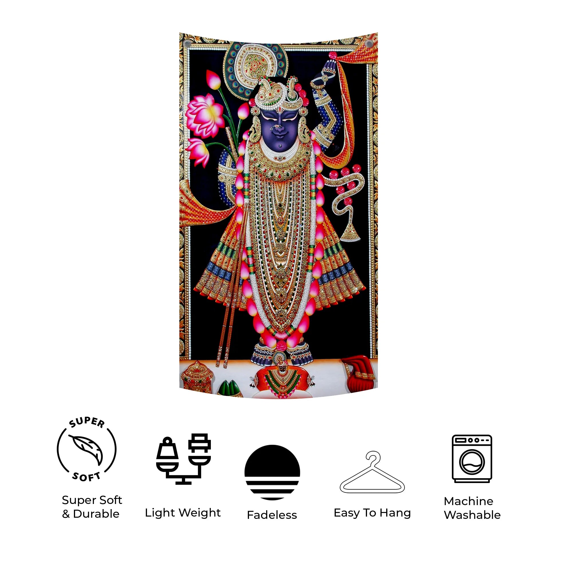 Shrinathji Devotional Tapestry