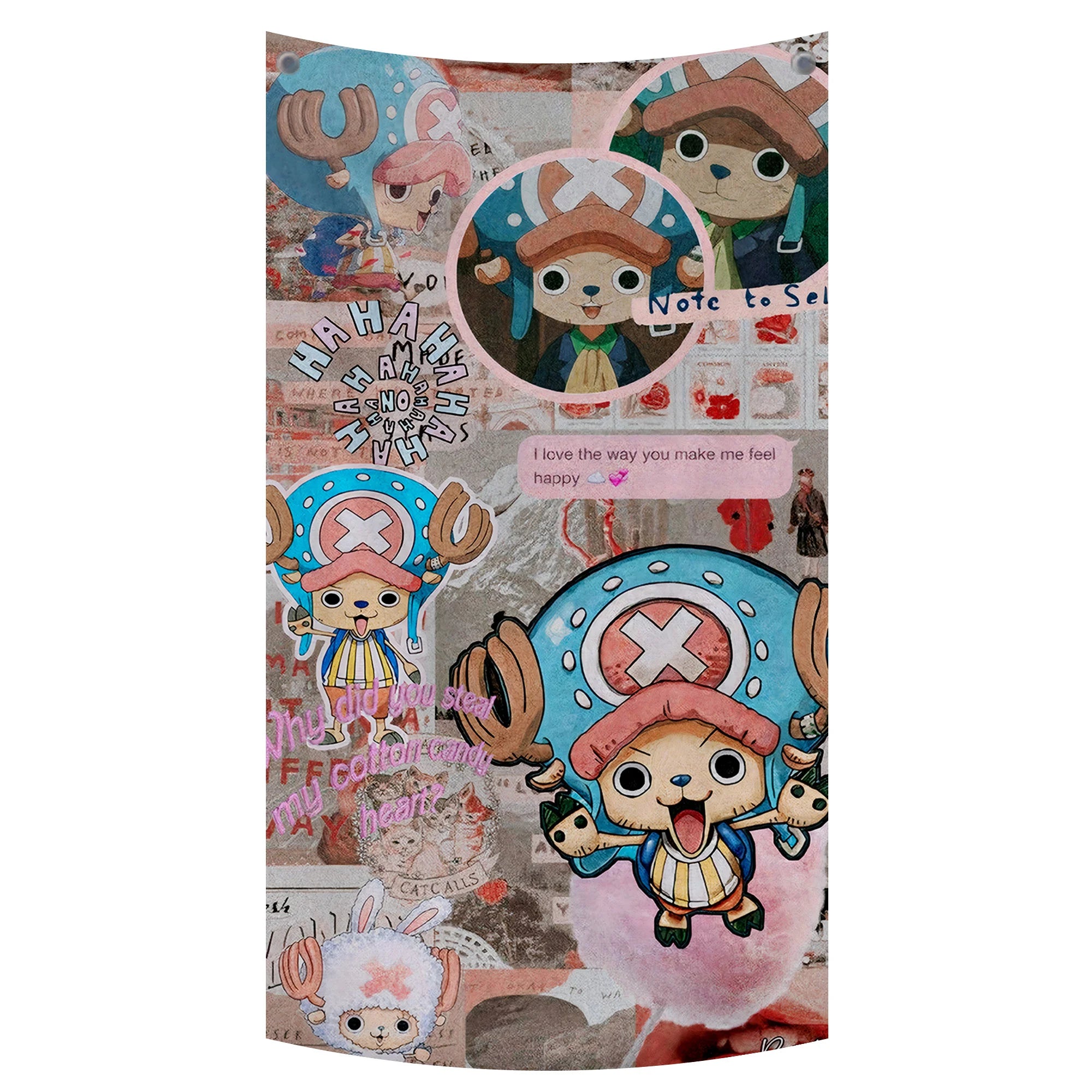 Cute Chopper One Piece Aesthetic Tapestry