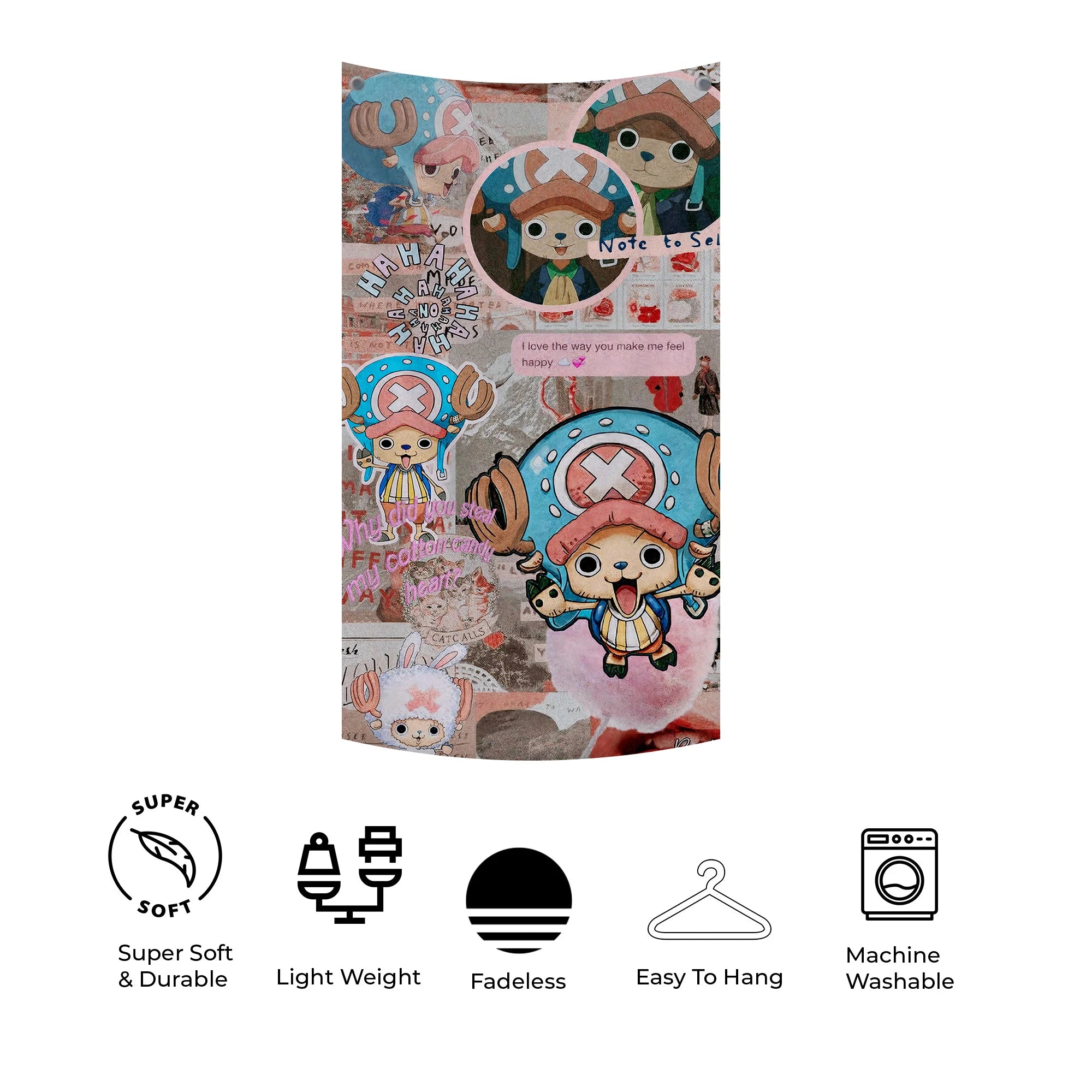 Cute Chopper One Piece Aesthetic Tapestry