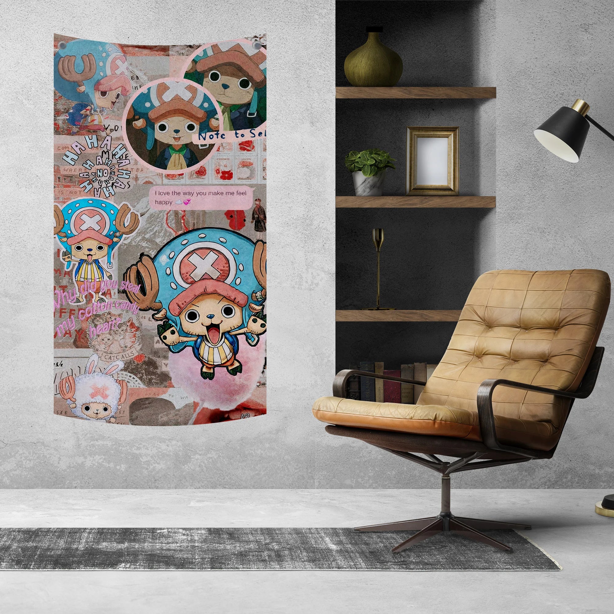 Cute Chopper One Piece Aesthetic Tapestry