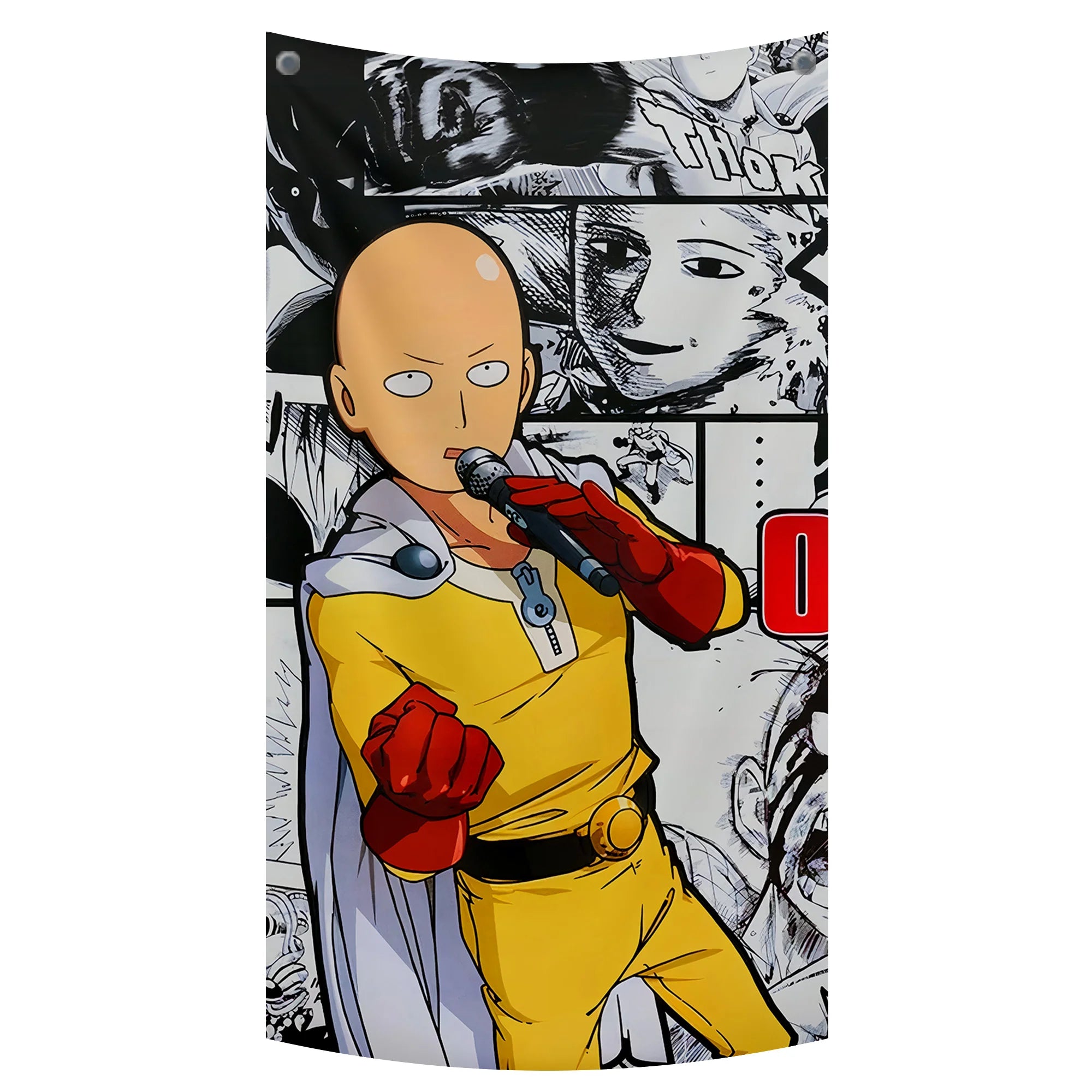 Saitama Singing Meme Tapestry