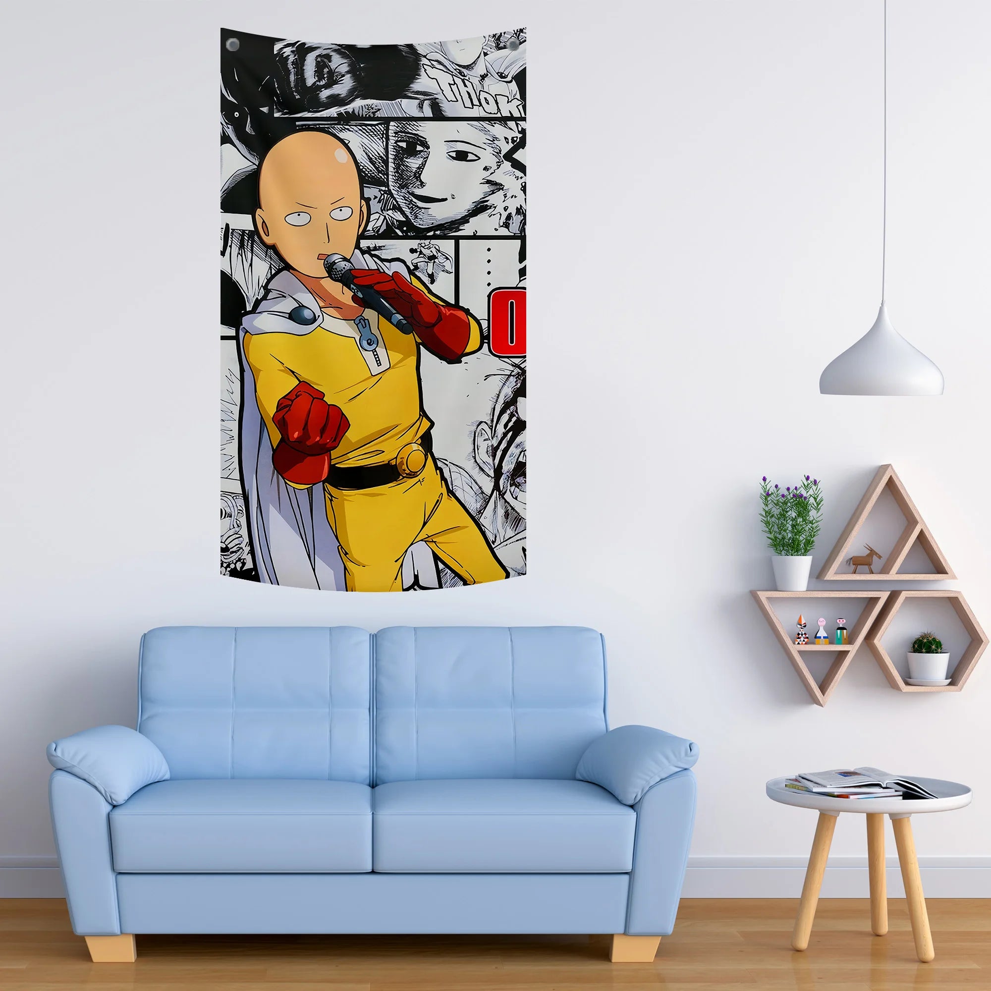 Saitama Singing Meme Tapestry