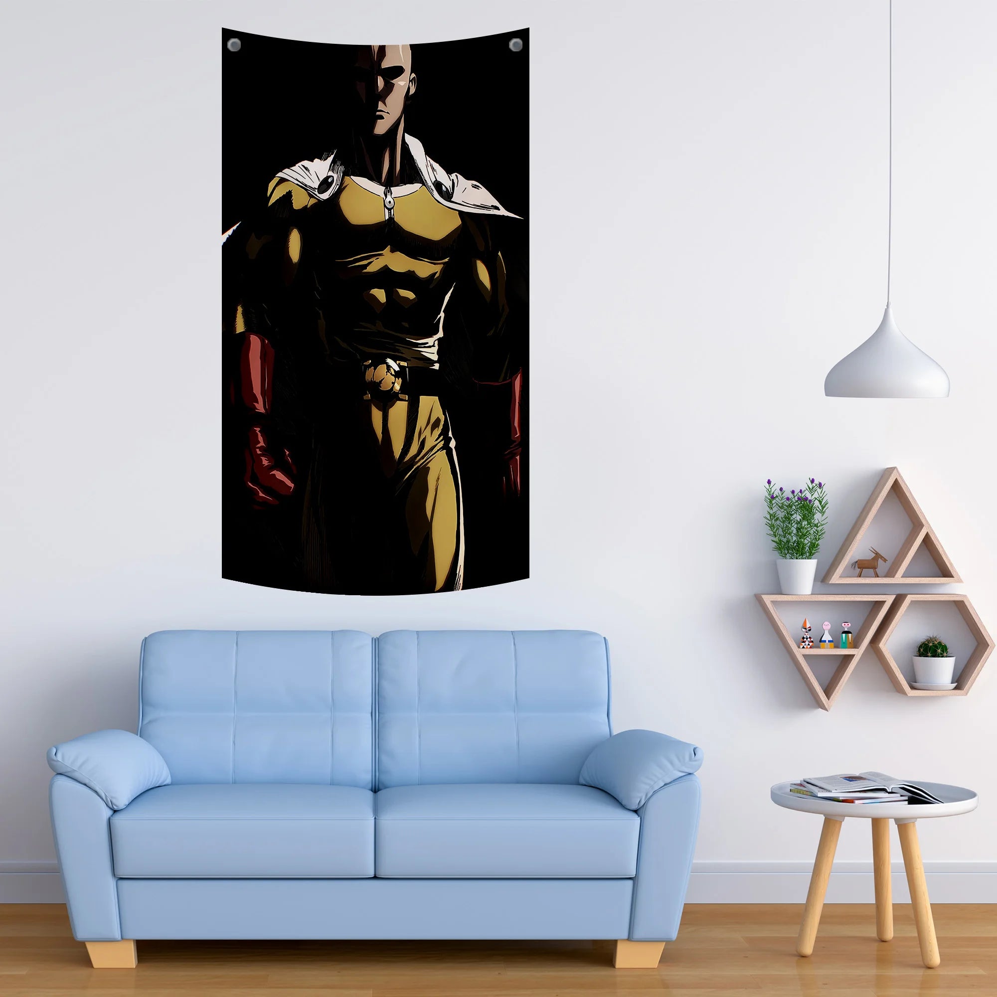 Saitama Intense Power Stance Tapestry