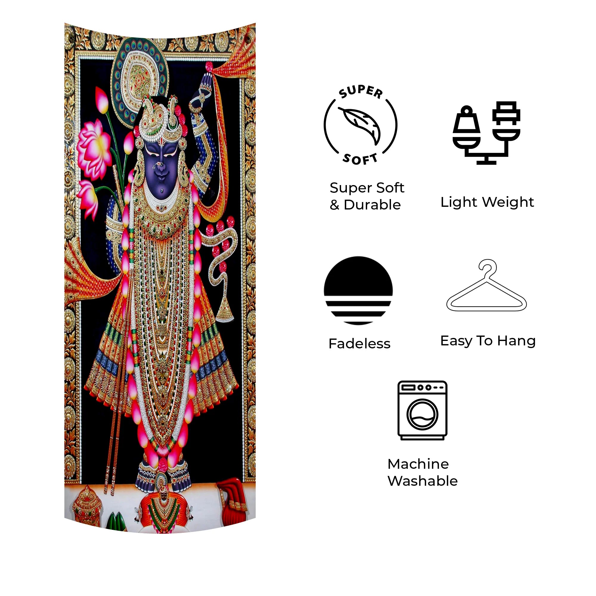 Shrinathji Devotional Tapestry